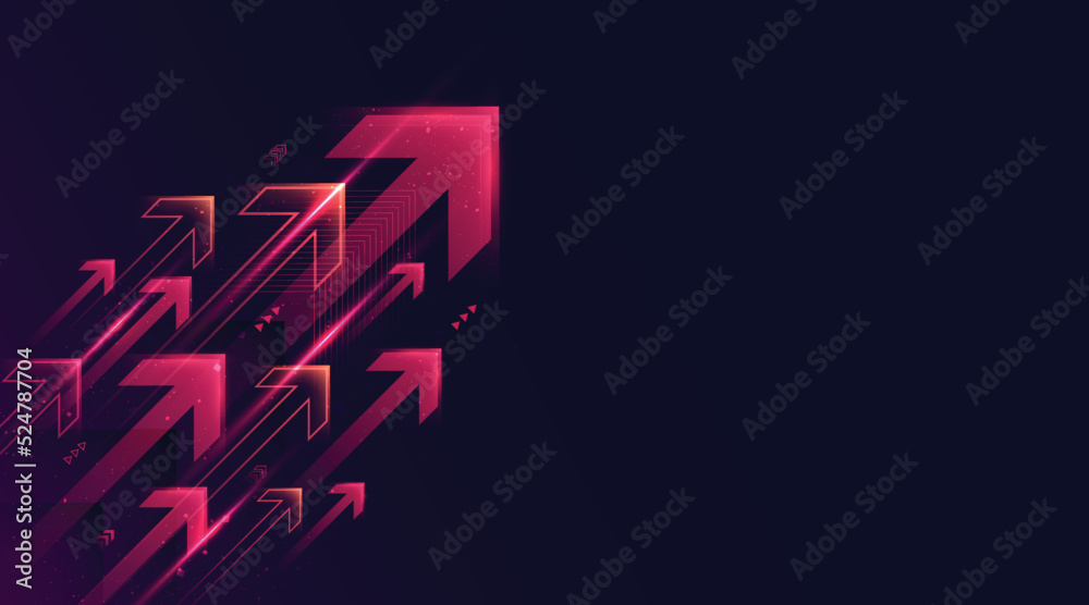 Aufkleber Modern abstract arrows moving at high speed. Dynamic motion. Technology movement pattern for banner or poster design. Vector EPS10..