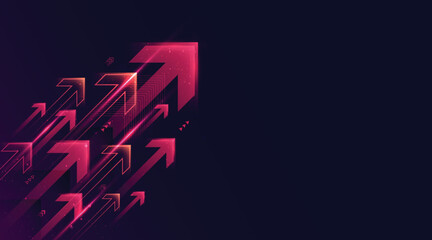 Modern abstract arrows moving at high speed. Dynamic motion. Technology movement pattern for banner or poster design. Vector EPS10..