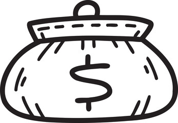 business icon illustration on transparent background