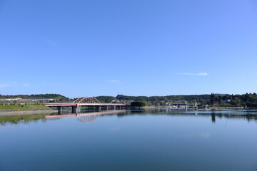 千葉県高滝湖加茂橋の風景
