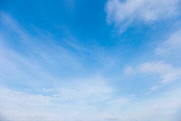 Naklejka na ściany i meble Blue sky background clear sky clouds.