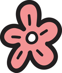 Summer illustration on transparent background