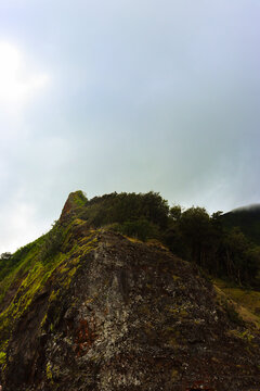 clouds over the mountain