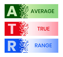 ATR - Average True Range acronym, business concept background