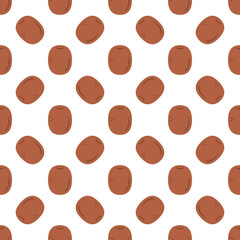 Cartoon kiwi seamless pattern background.