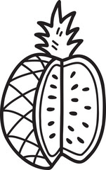 Summer illustration on transparent background