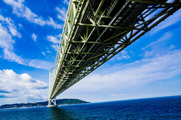世界最大級吊り橋　明石海峡大橋