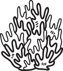 Obraz premium Summer illustration on transparent background