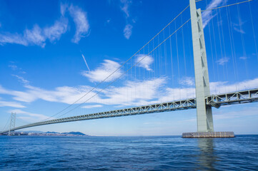 世界最大級吊り橋　明石海峡大橋