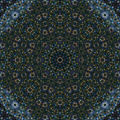 Geometric seamless pattern. Decorative endless symmetrical motif. Wall mandala swatch. Geometric texture seamless background design. Arabesque graphic pattern.