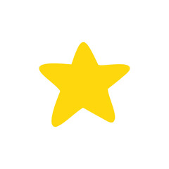Obraz premium yellow star shape collection night sky decoration