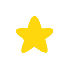 yellow star shape collection night sky decoration