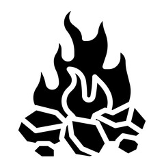 BONFIRE glyph icon