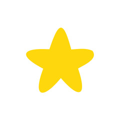 yellow star shape collection night sky decoration