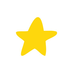 yellow star shape collection night sky decoration