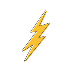 Thunder and Bolt Lighting flash.