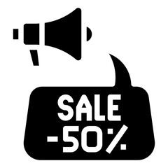 SALE glyph icon