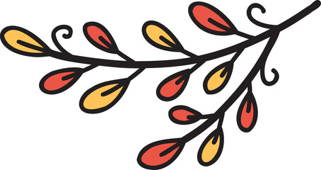 flower illustration on transparent background