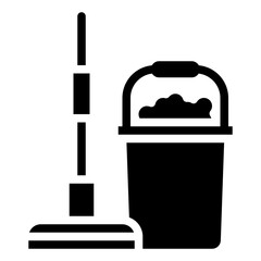 FLOOR CLEANING glyph icon