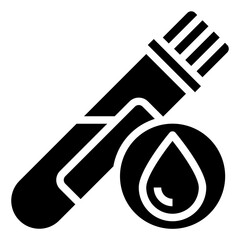 BLOOD TEST glyph icon