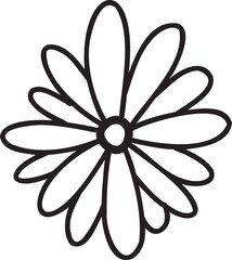 flower illustration on transparent background