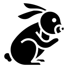 RABBIT glyph icon