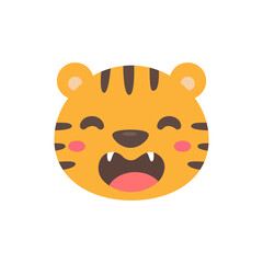 Wild animal cartoons. cute tiger Elements for decorating the year of the Tiger