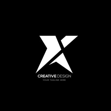 Modern letter X K creative branding logo