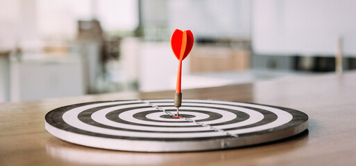 Bullseye is a target of business , The concept of starting a new business that goes better , Target...