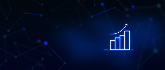 Analysis Finance, Statistics Graph Financial Business, Time and Money, Contact us, Landing page background cover page