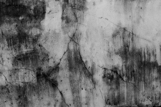 scary dark grunge wall, black concrete cement texture for background, concept of horror and halloween