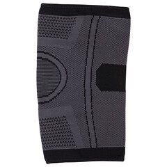 sports gray knee pad, to protect and support the knee joint, on a white background