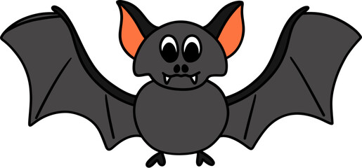 Halloween Bat Illustration