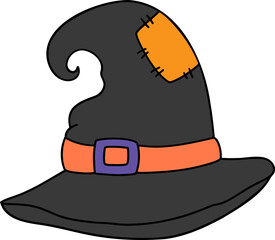 Halloween Witch Hat Illustration
