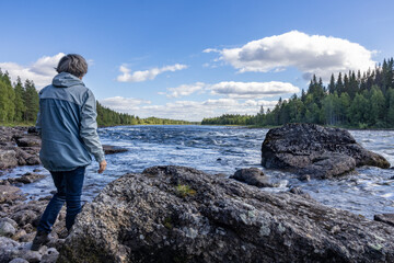 Krokforsen is a rapids in Norrbotten County. Krokforsen is situated nearby to Linamyren, and south of Norsivaara.,Sweden,scandinavia,Europe