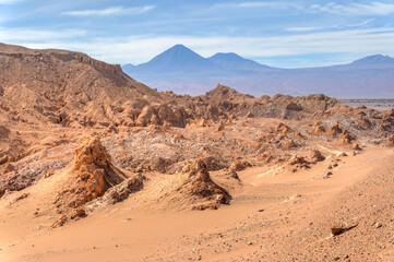 Valle de la Luna desert in San Pedro de Atacama, Chile