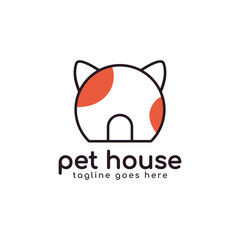 Pet House Home Logo Design Template