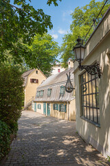 alleyway An der Kreppe, old town munich, district Haidhausen