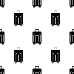 Suitcase Icon Seamless Pattern, Hard, Soft Case Luggage