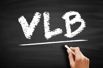 VLB - Very Large Business acronym, business concept on blackboard © dizain
