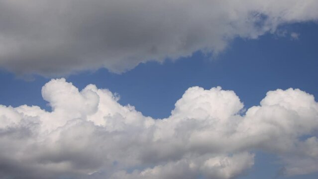 4K Time lapse, beautiful sky with clouds background, Sky with clouds weather nature cloud blue, Blue sky with clouds and sun, Clouds At Sunrise.