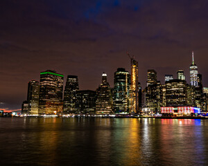 Fototapeta premium new york skyline at night