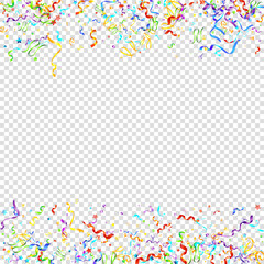 Color serpentine carnival red spiral ribbon curly