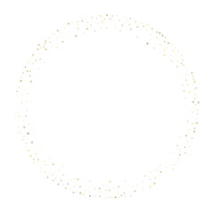 Gold Glitter Stars. Luxury Shiny Confetti.