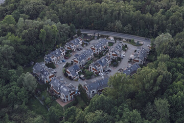 A settlement in the forest, Cracow, Poland.