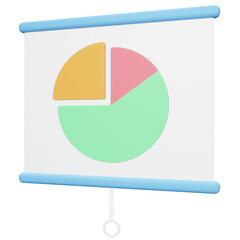 Business Presentation 3d icon illustration