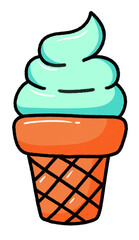 ice cream in cone icon