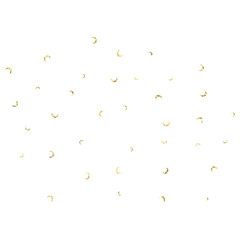 Gold Glitter Moons