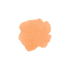 orange watercolor splash