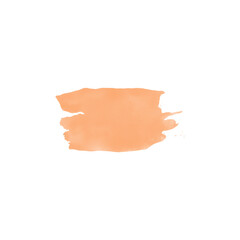 orange watercolor splash